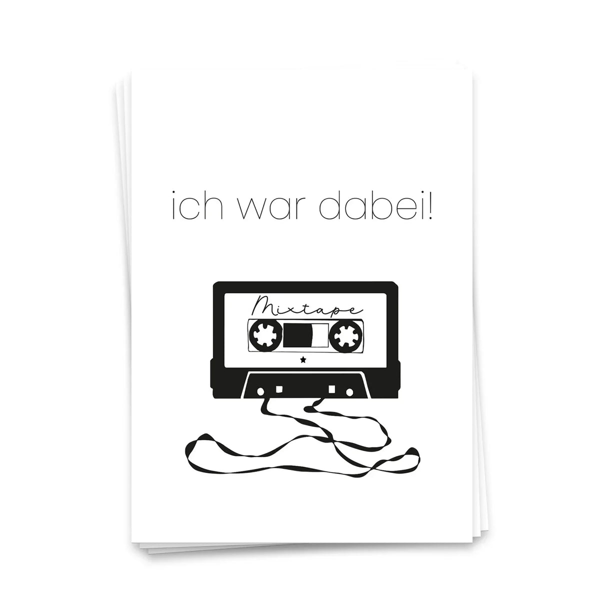 Mixtape - Postkarte