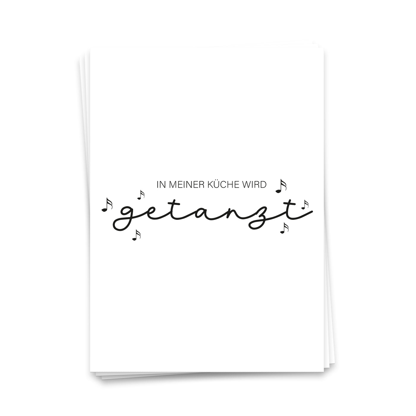 In meiner Küche wird getanzt - Postkarte