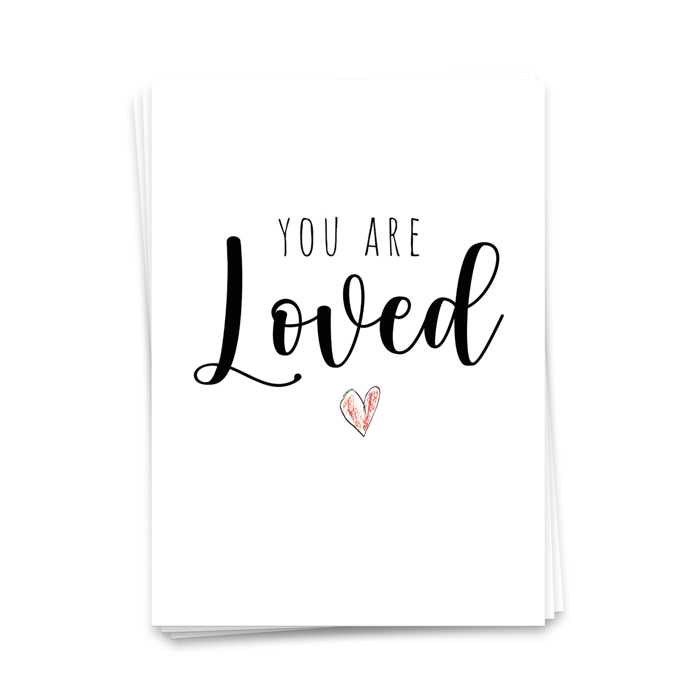 You are loved - Postkarte