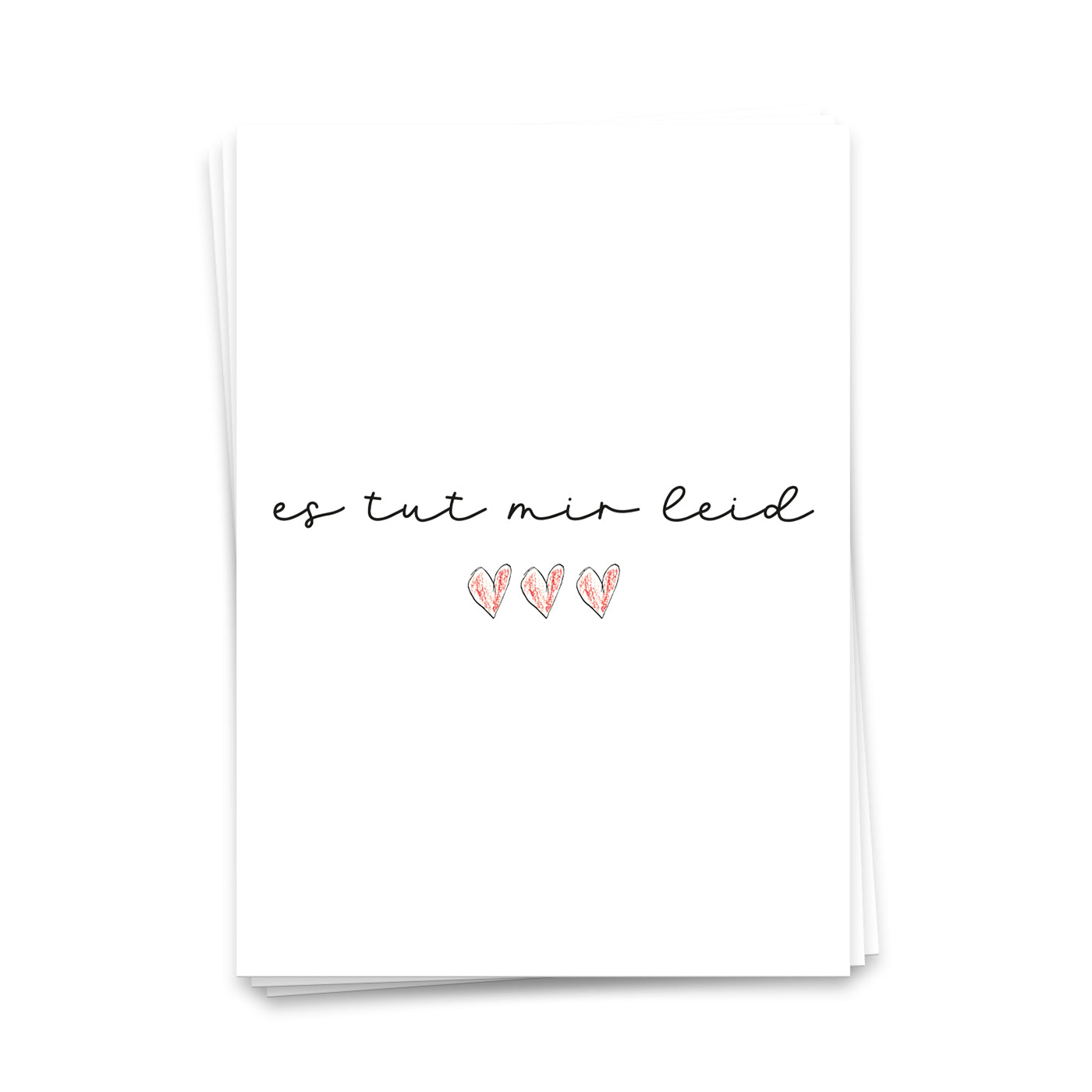 Es tut mir leid - Postkarte