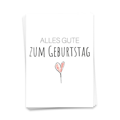 Alles Gute zum Geburtstag - Postkarte
