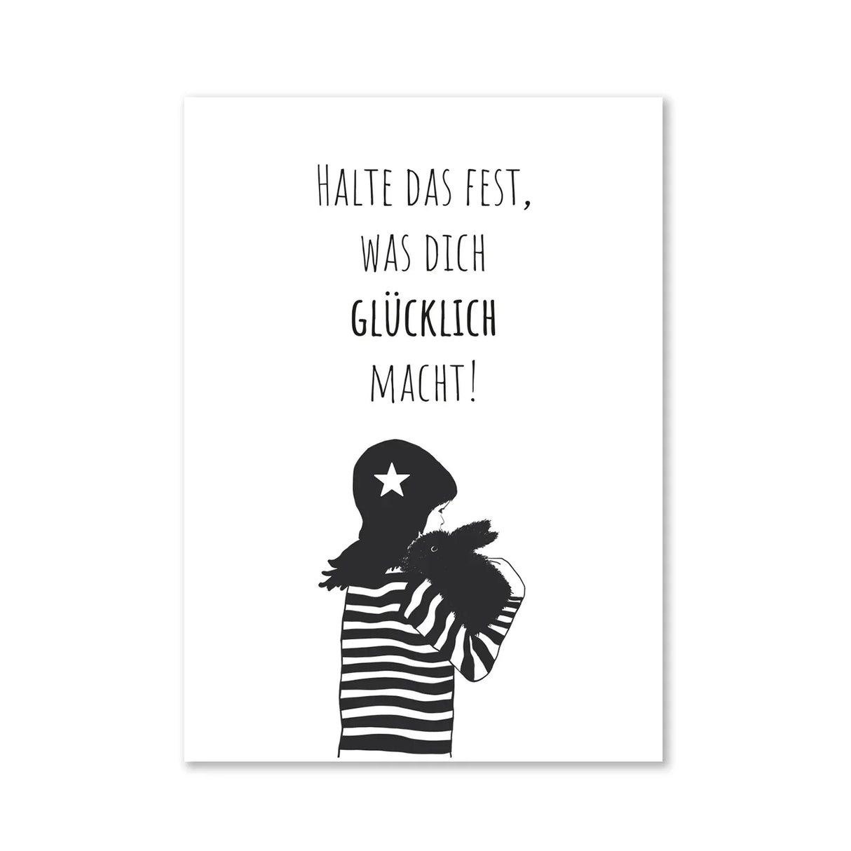 Halte das fest, was dich glücklich macht - Magnet