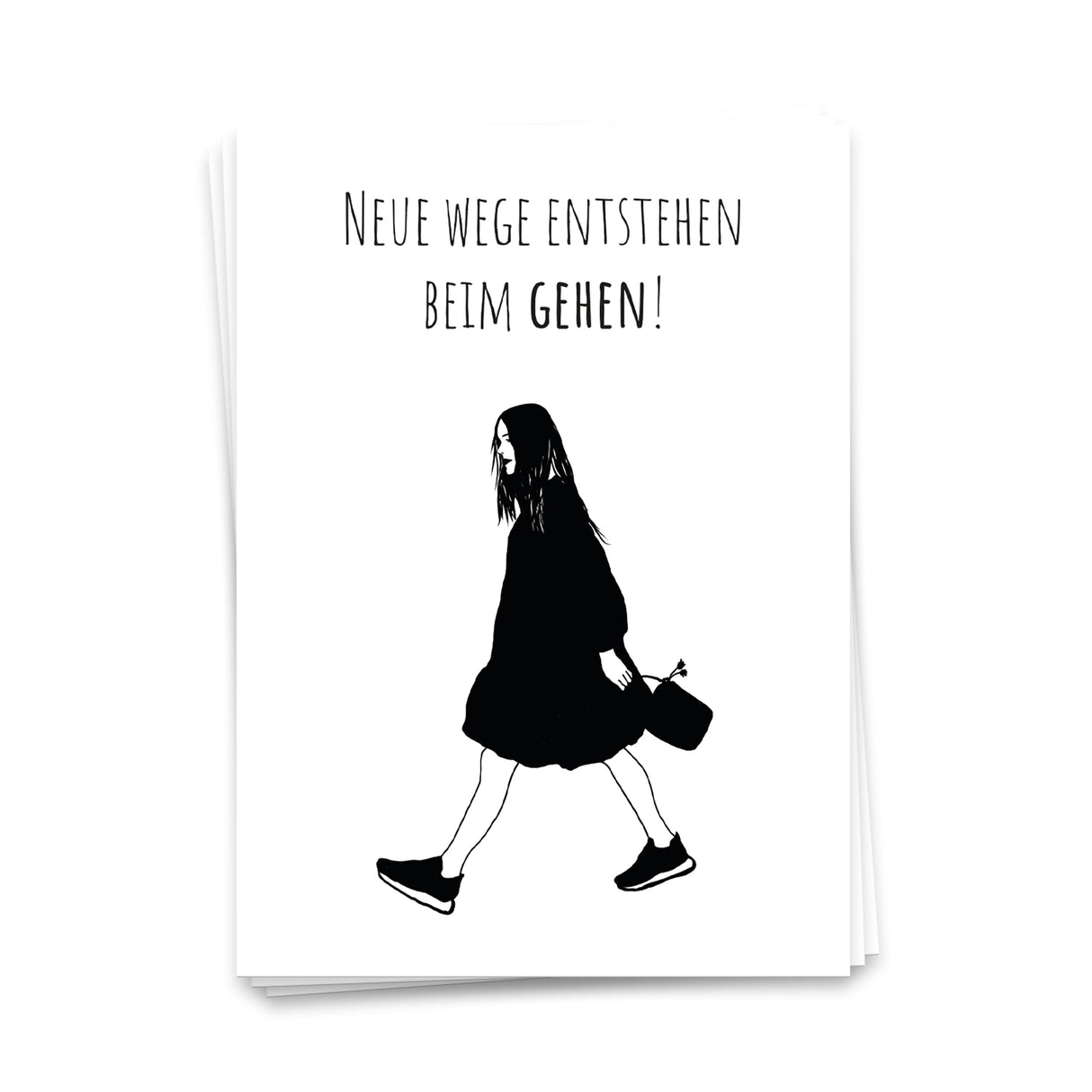 Neue Wege entstehen beim Gehen - Postkarte