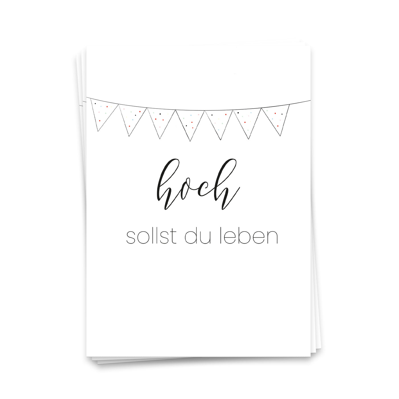 Hoch sollst du leben - Postkarte