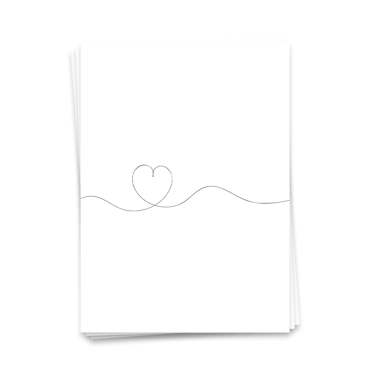 Herz - Postkarte
