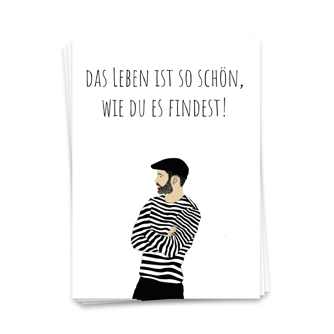 Das Leben ist so schön - Postkarte
