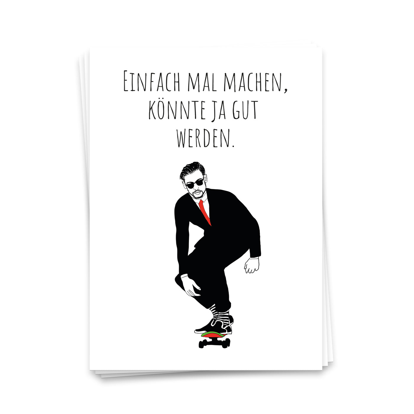 Einfach mal machen - Postkarte