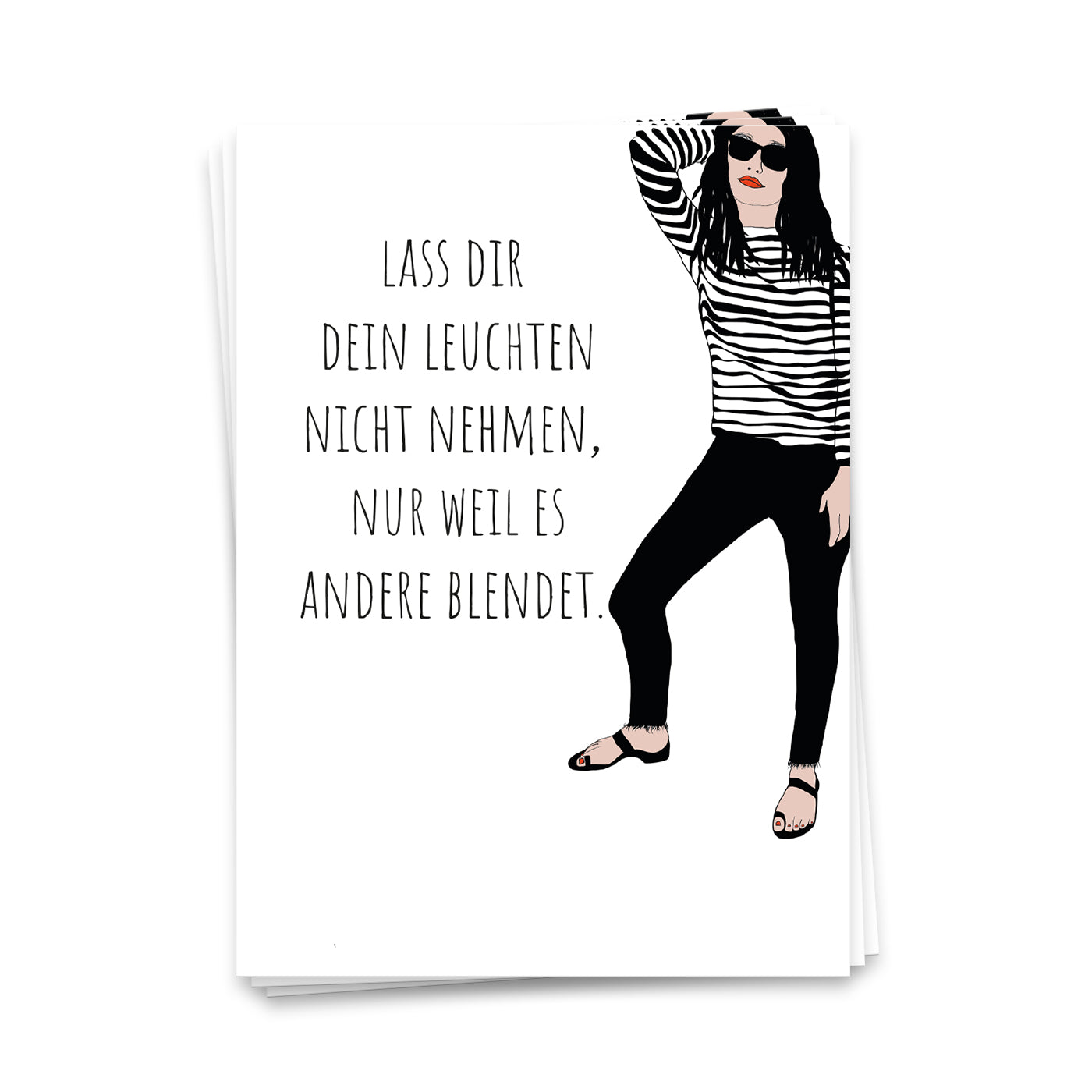 Lass dir dein Leuchten nicht nehmen - Postkarte