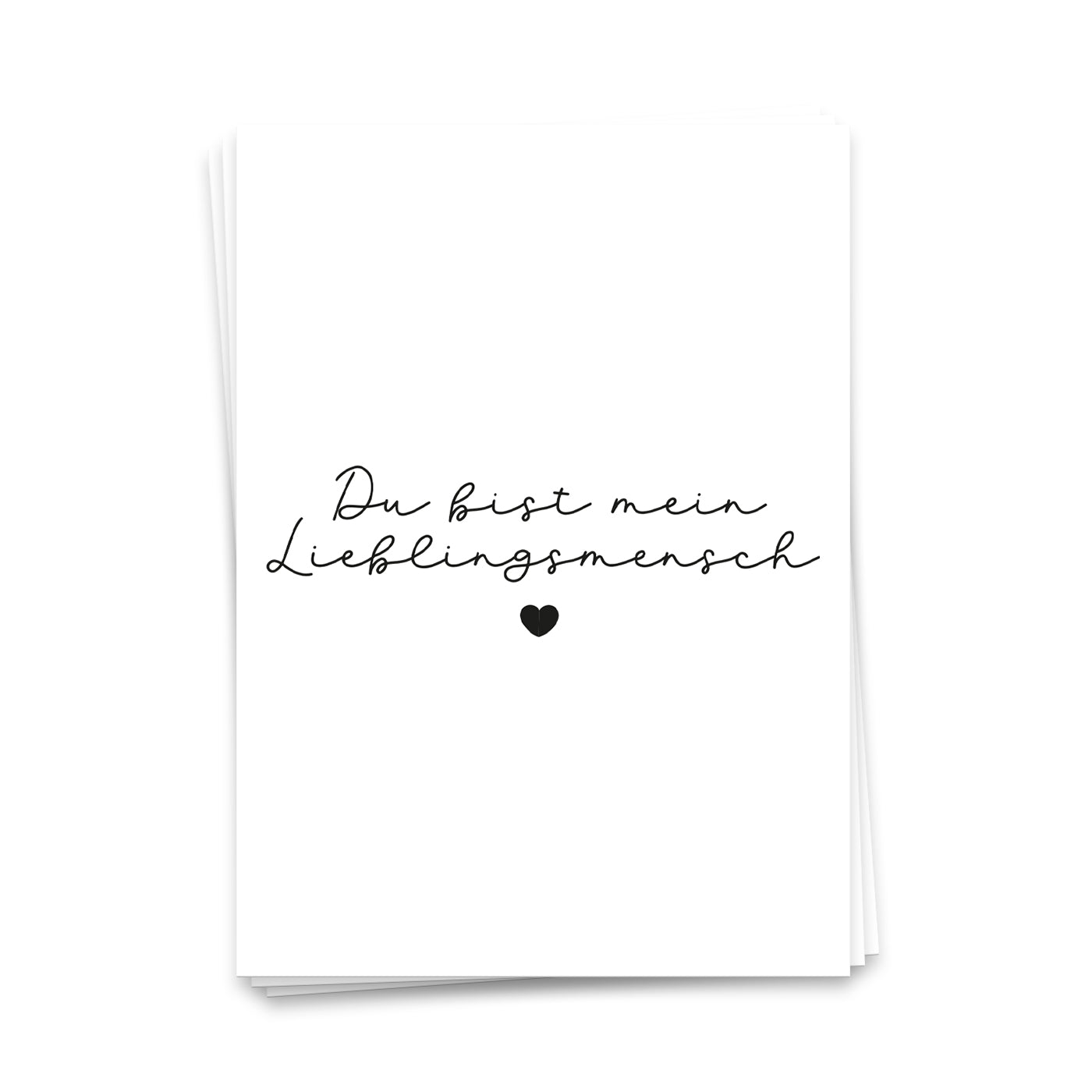 Du bist mein Lieblingsmensch - Postkarte