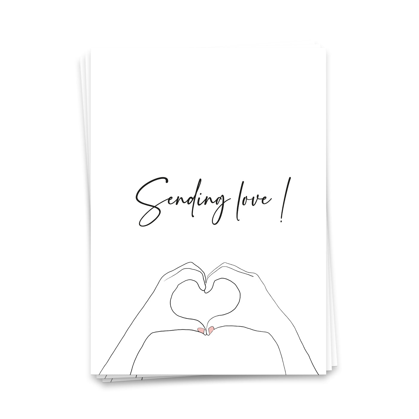 Sending love - Postkarte