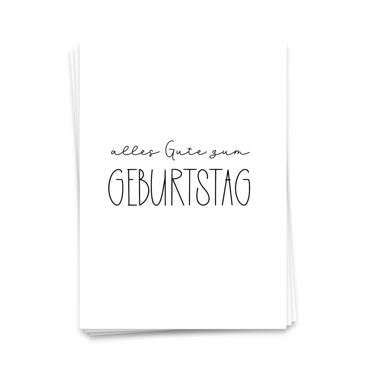 alles Gute Zum Geburtstag - Postkarte