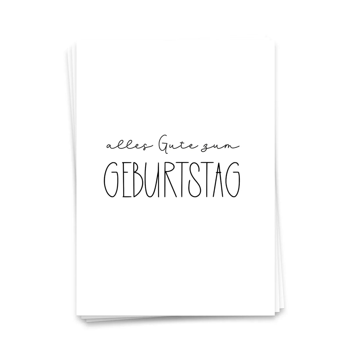 alles Gute Zum Geburtstag - Postkarte