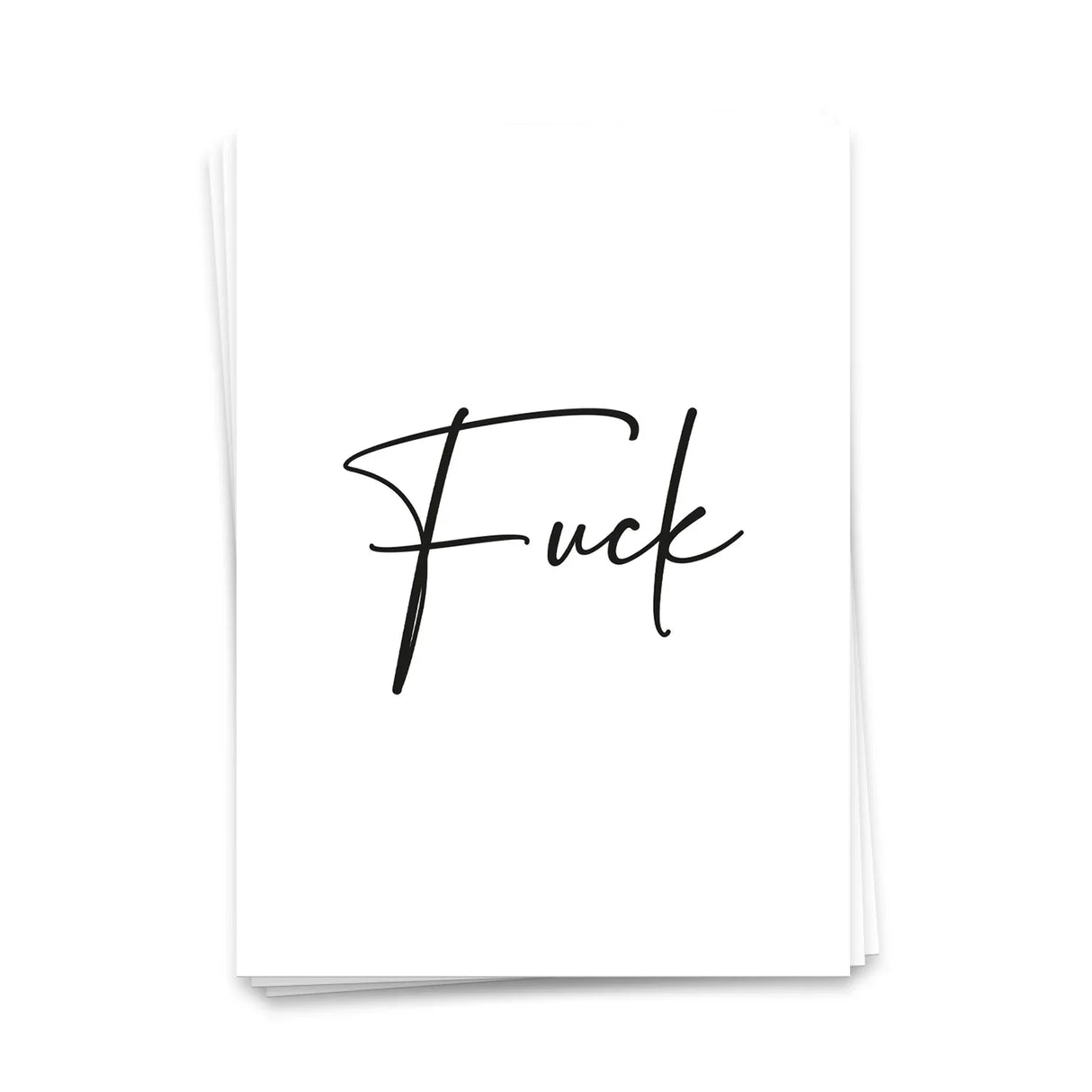 Fuck - Postkarte