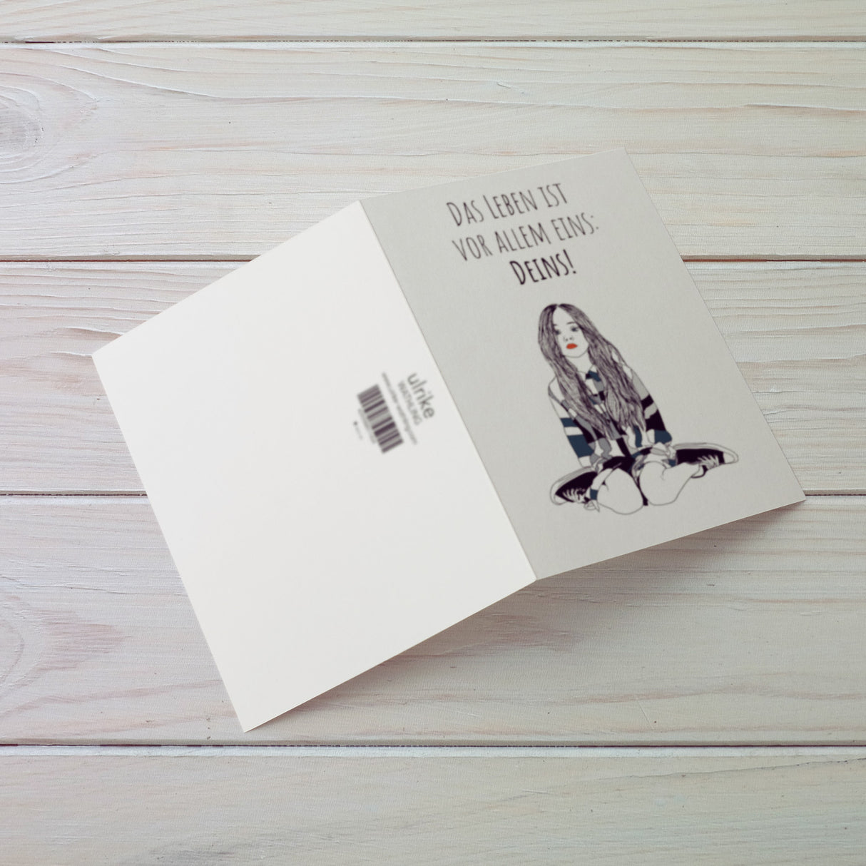 Das Leben ist vor allem eins: deins! - Klappkarte mit Umschlag