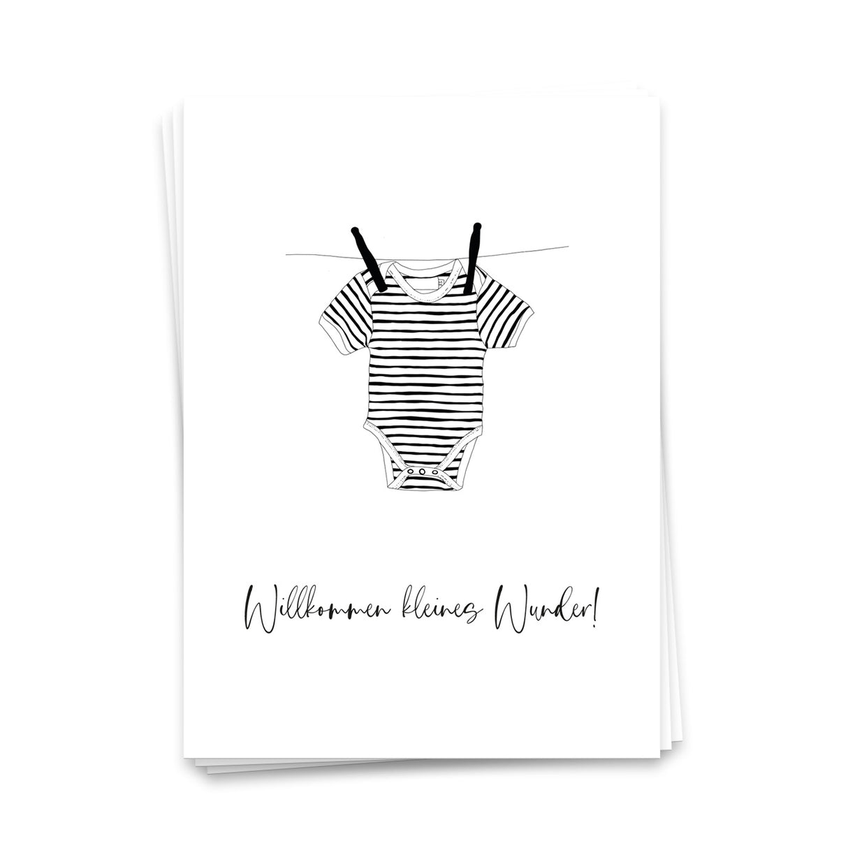 Willkommen kleines Wunder - Postkarte