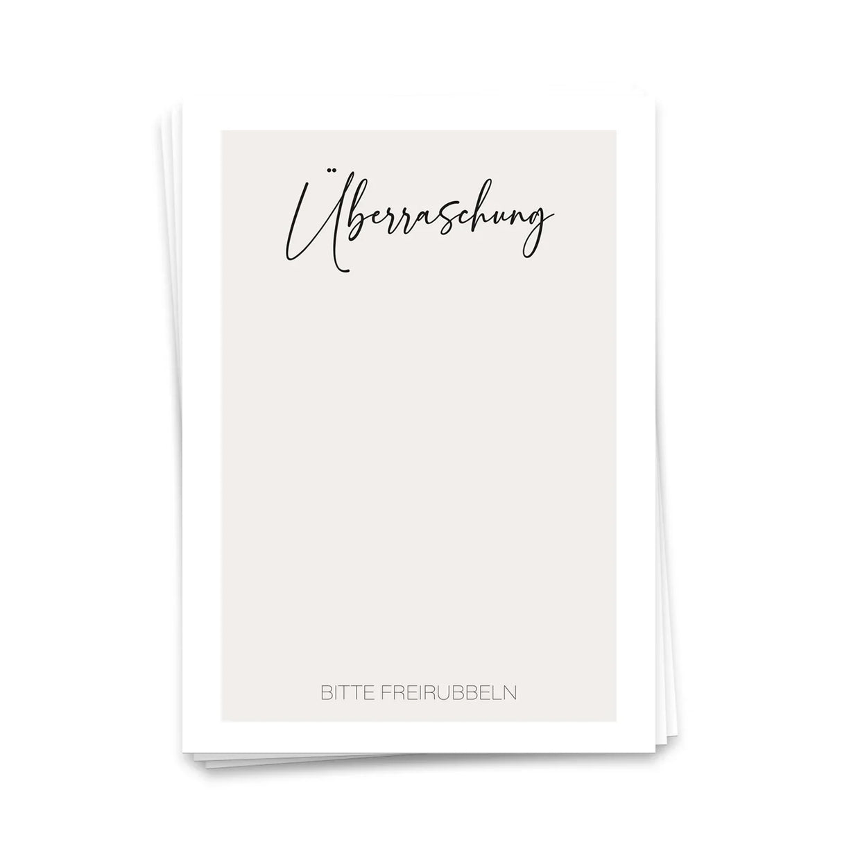 Rubbelkarte Überraschung - Postkarte