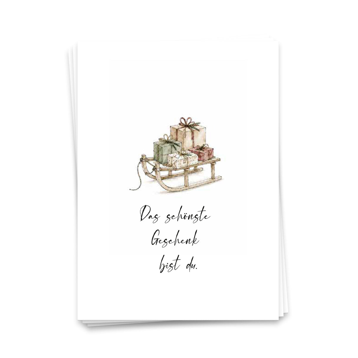 Das schönste Geschenk bist du - Weihnachtskarte