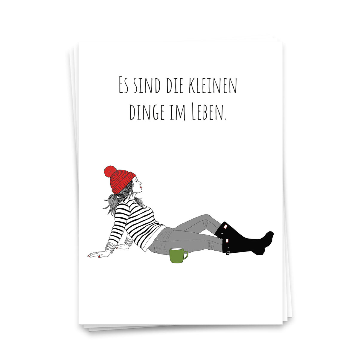 Es sind die kleinen Dinge im Leben - Postkarte