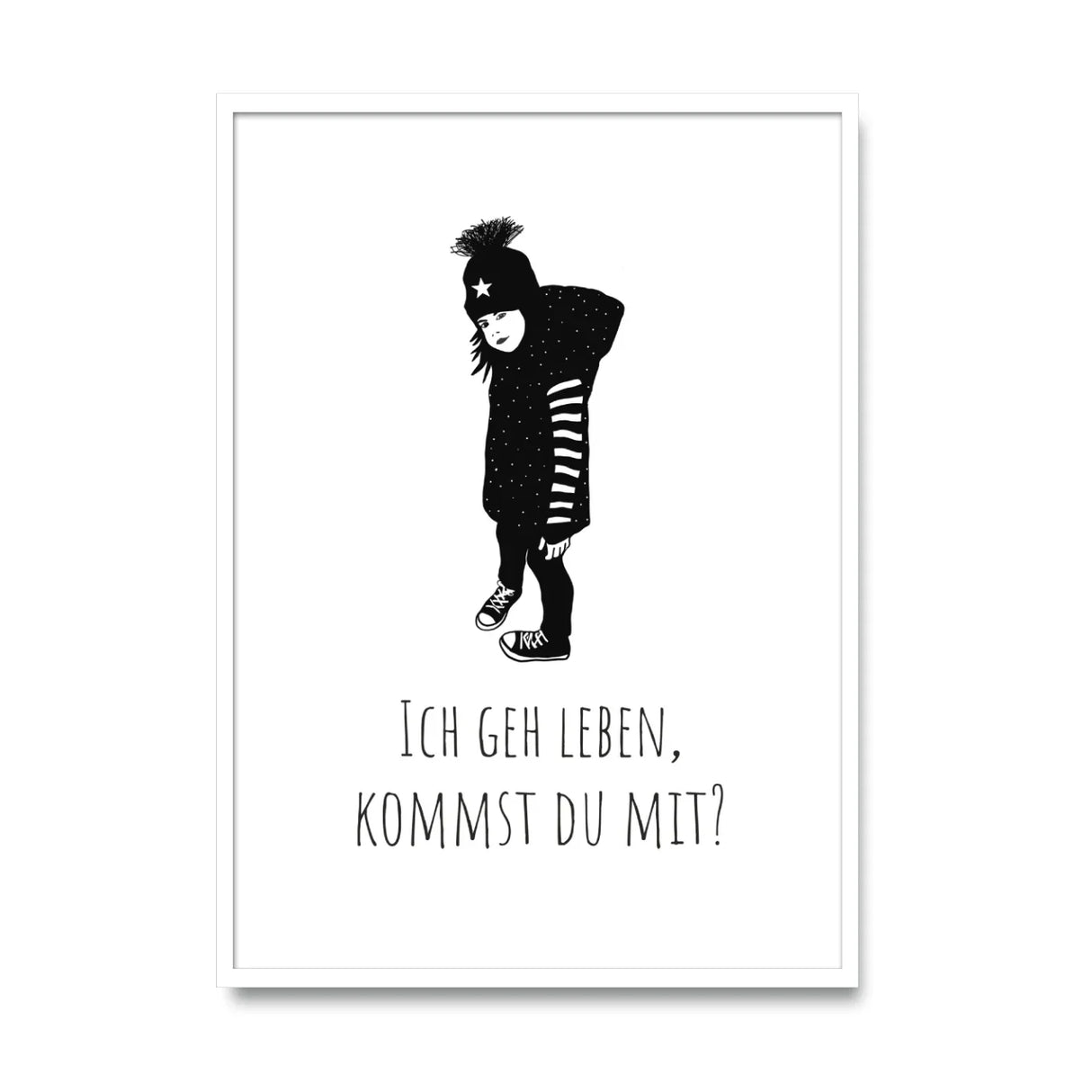 Ich gehe leben, kommst du mit Poster kaufen | Ulrike Wathling