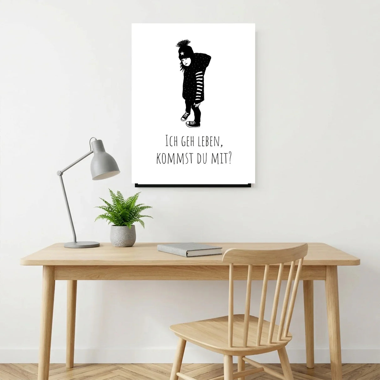 Ich gehe leben, kommst du mit Poster kaufen | Ulrike Wathling