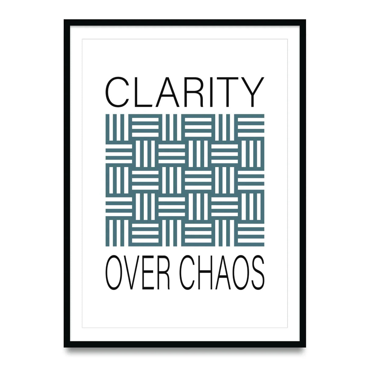 Clarity over chaos - Poster