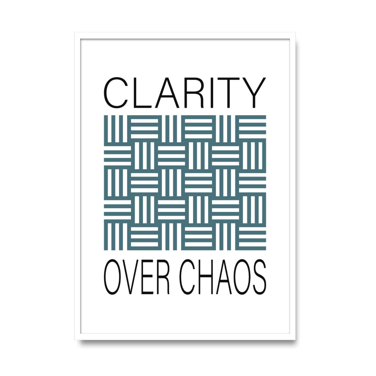 Clarity over chaos - Poster