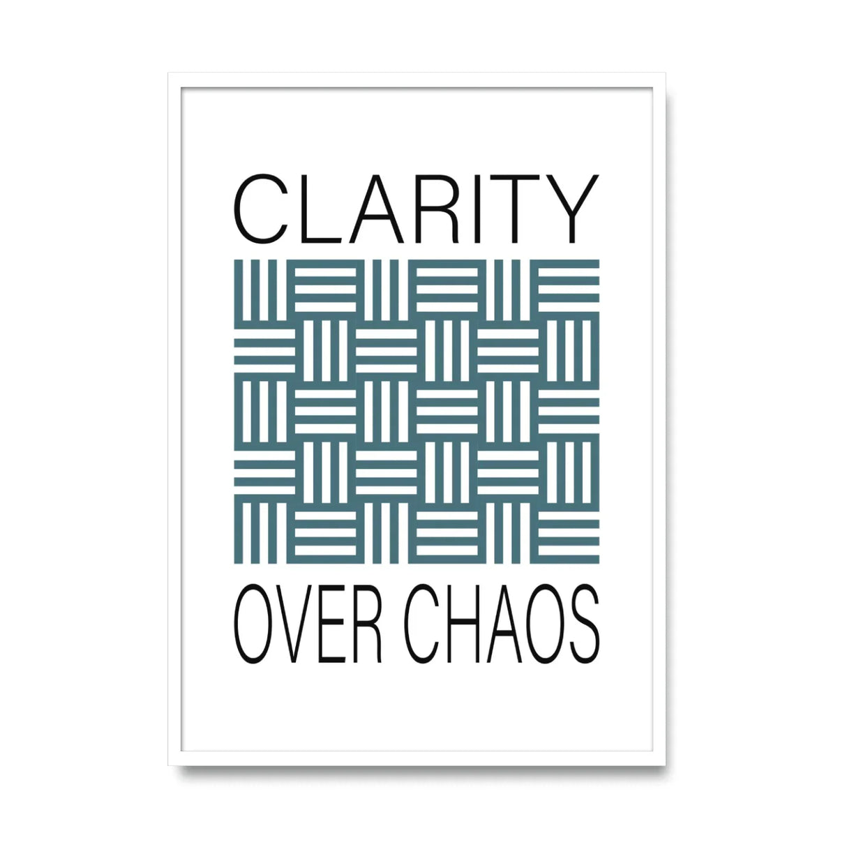Clarity over chaos - Poster