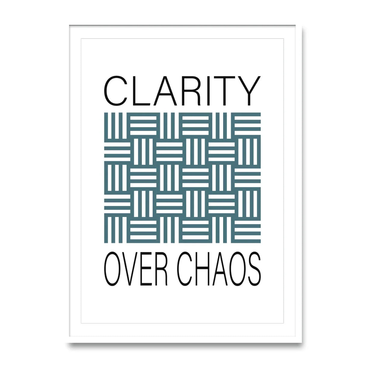 Clarity over chaos - Poster