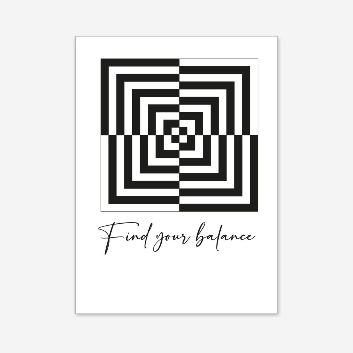 Find your balance - Poster
