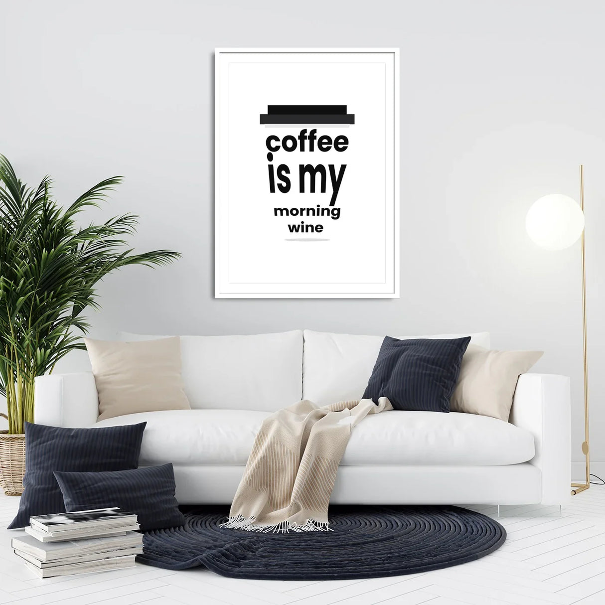 Coffee is my morning wine Poster kaufen – Kaffee-Illustration | Ulrike Wathling