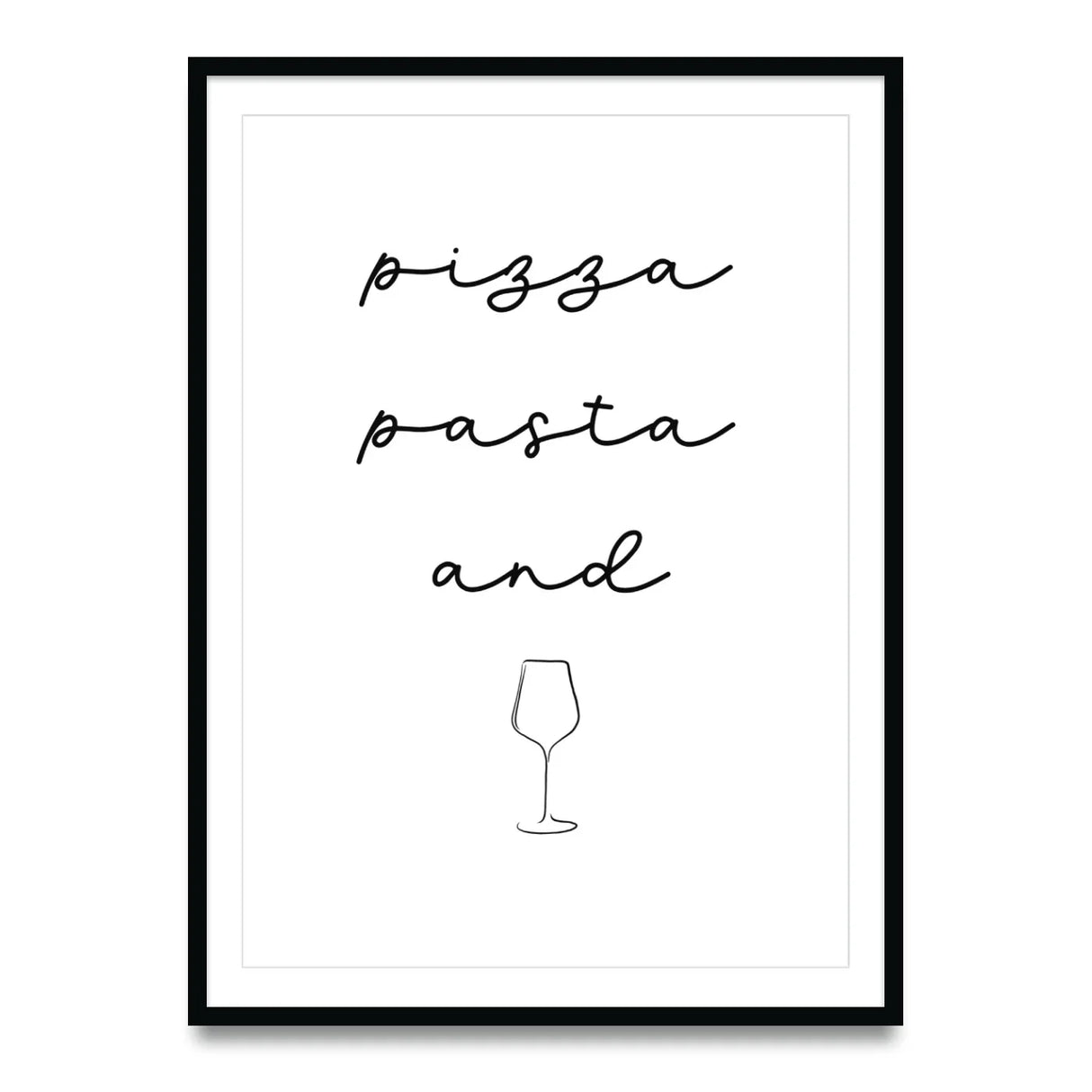 Pizza Pasta and Vino – Poster