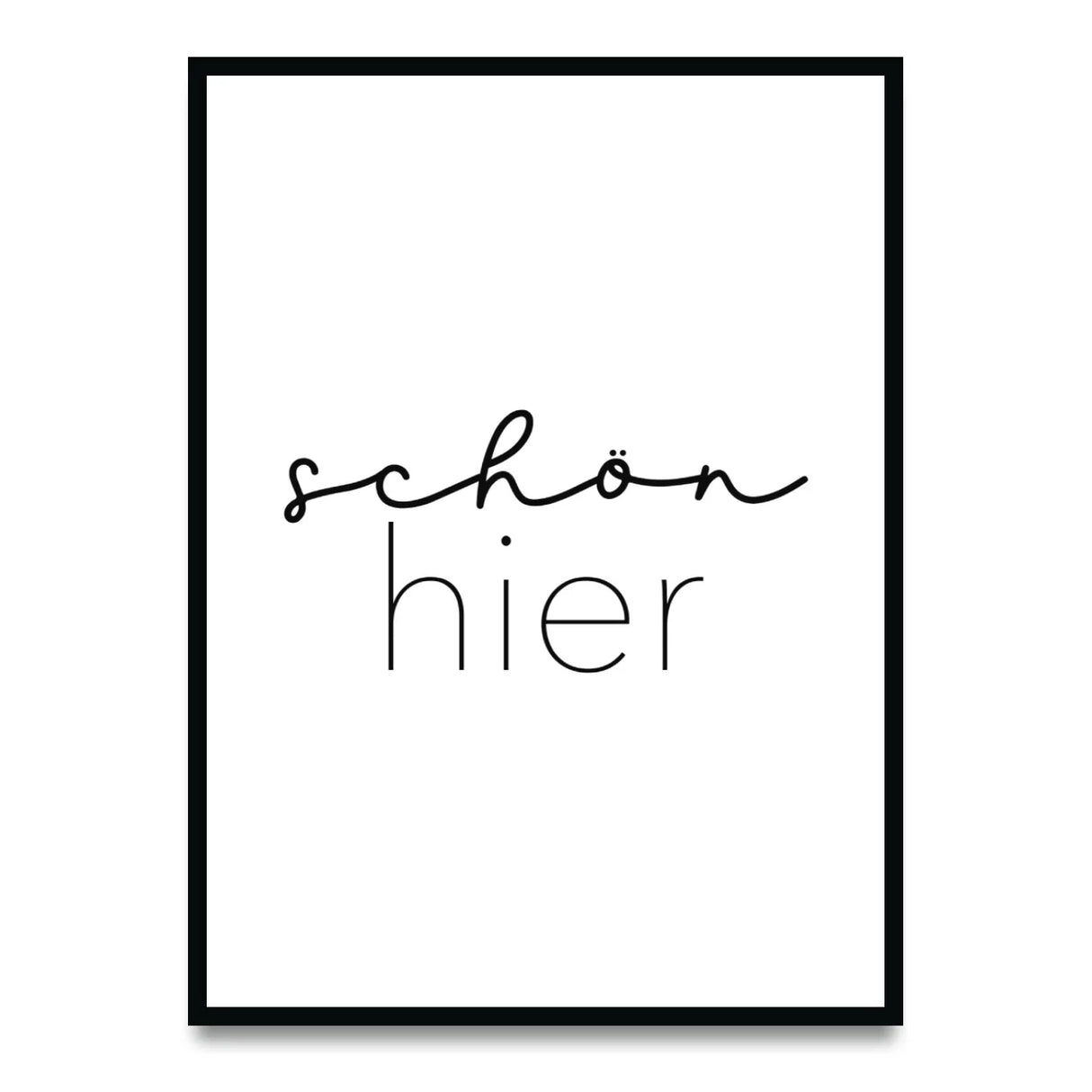 Schön hier – Poster