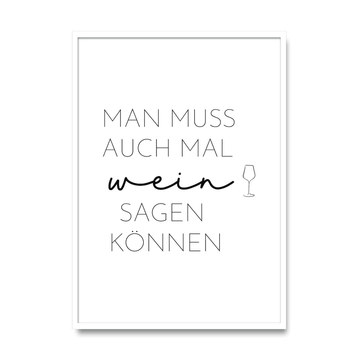 Man muss auch mal Wein sagen können – Poster