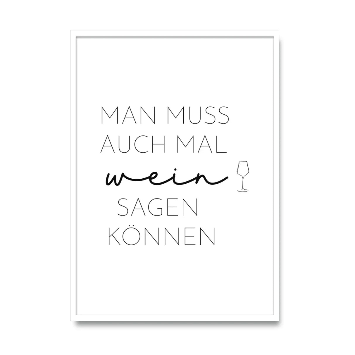 Man muss auch mal Wein sagen können – Poster