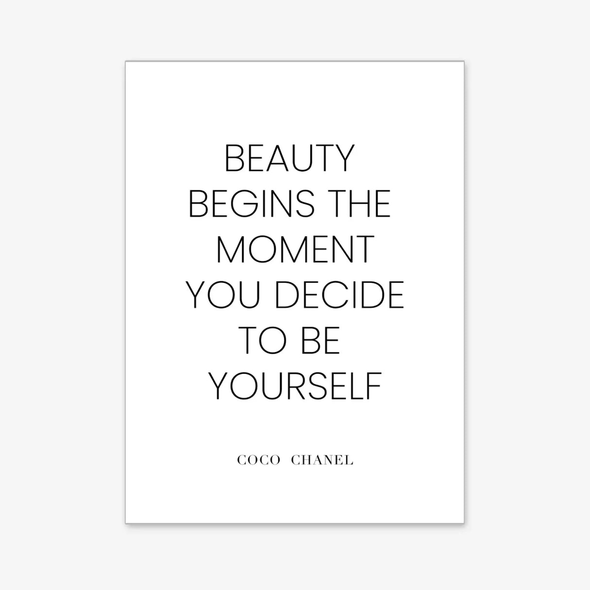 Coco Chanel – Poster