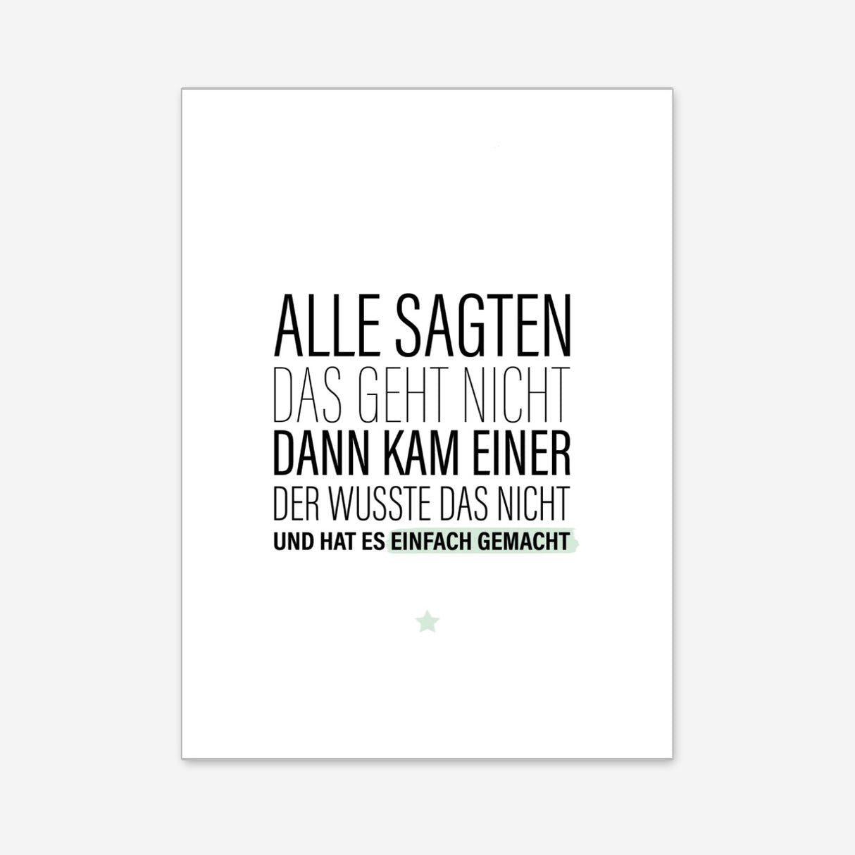Alle sagten das geht nicht – Poster