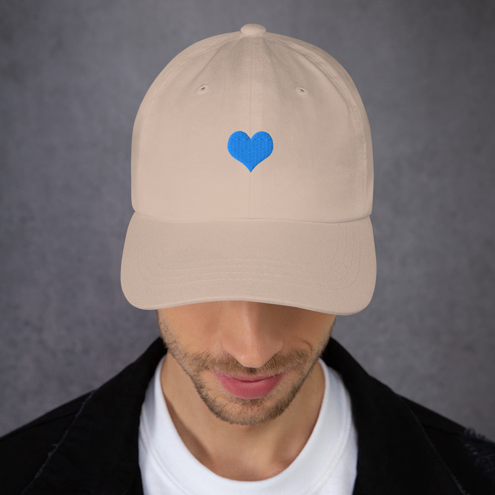 Cap Herz blau one size