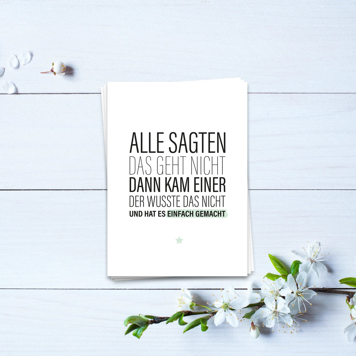 Alle sagten das geht nicht - Postkarte