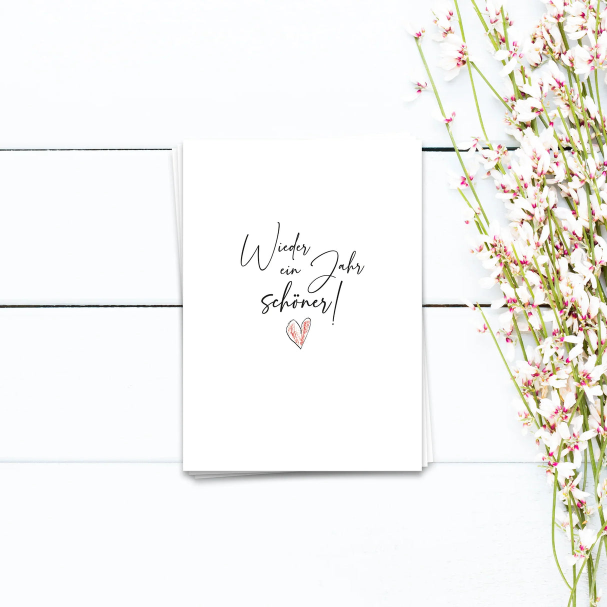 Wieder ein Jahr schöner - Postkarte
