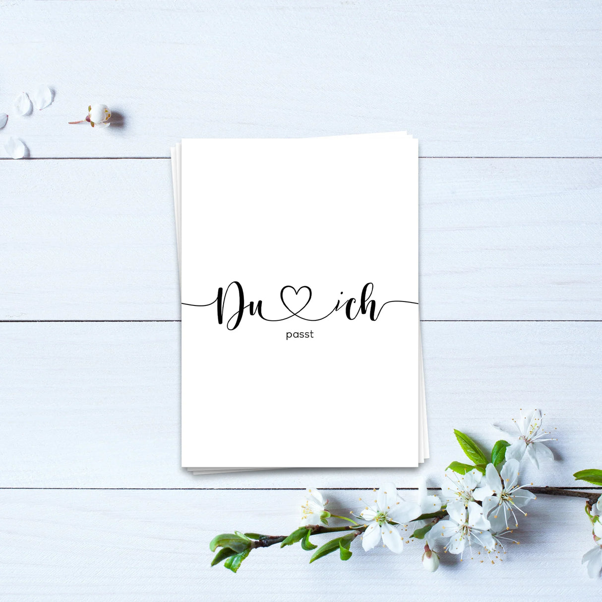 Du, ich, passt - Postkarte