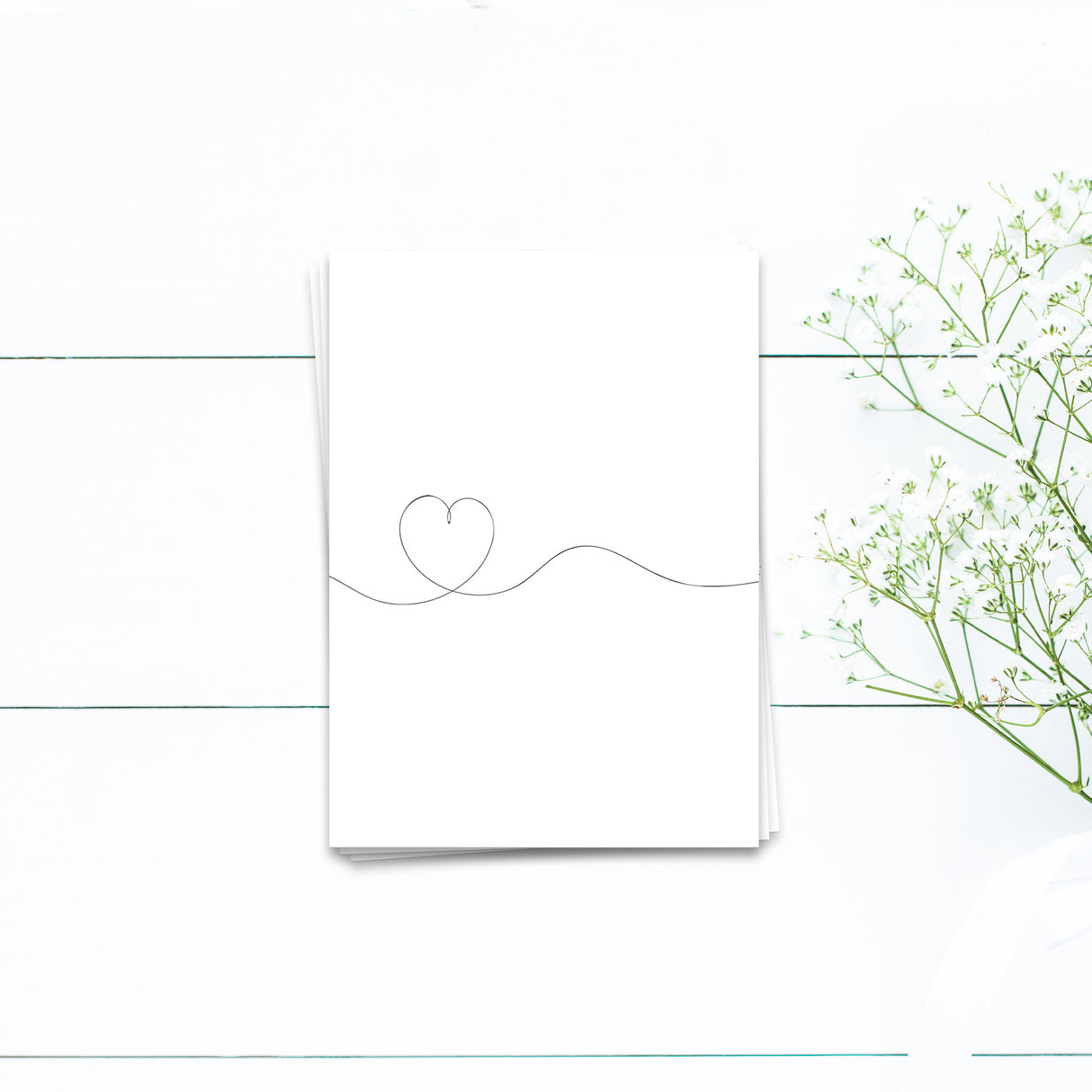 Herz - Postkarte