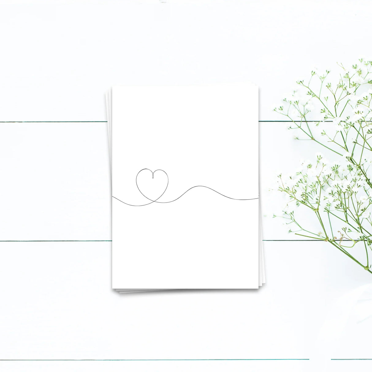 Herz - Postkarte