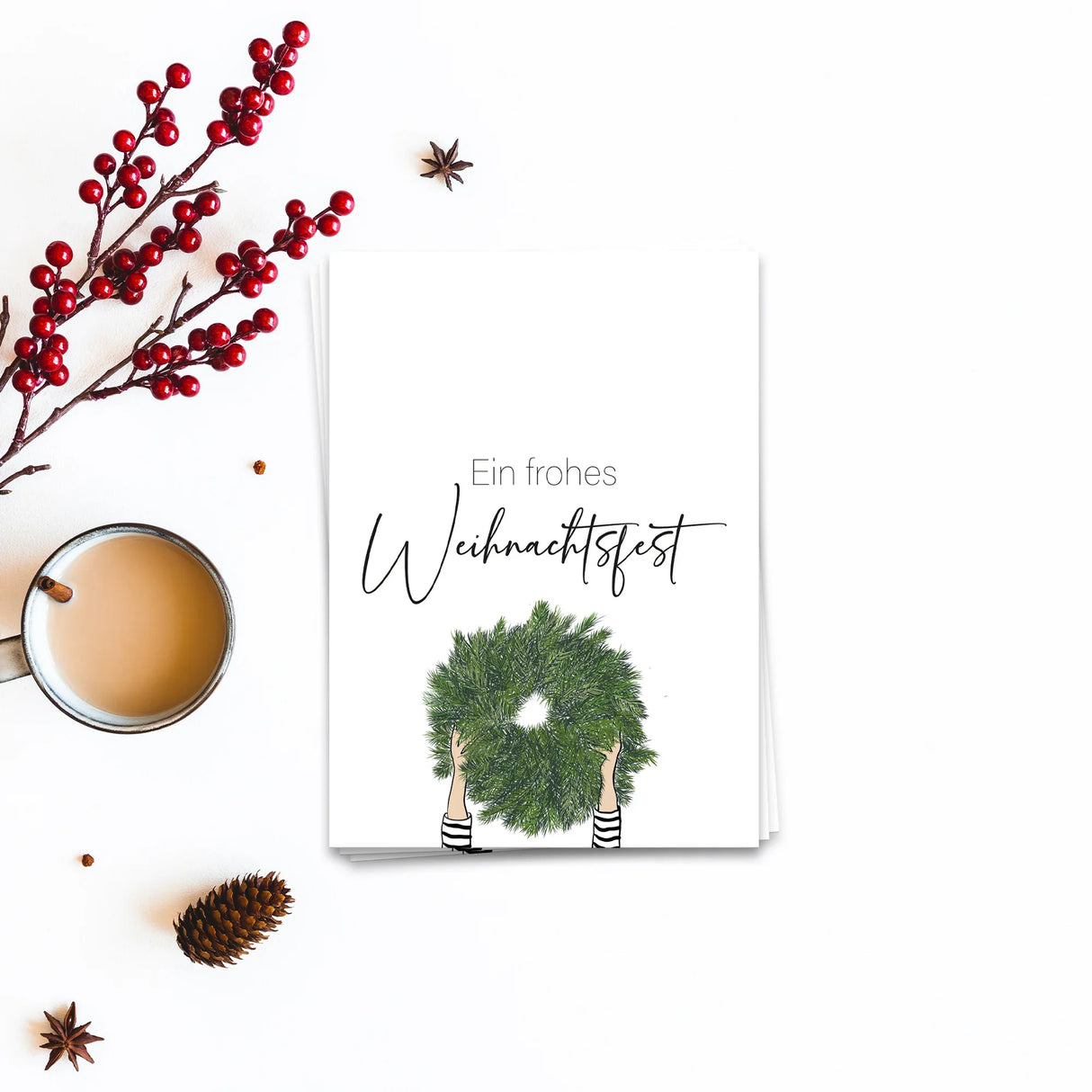 Ein frohes Weihnachtsfest - Weihnachtskarte