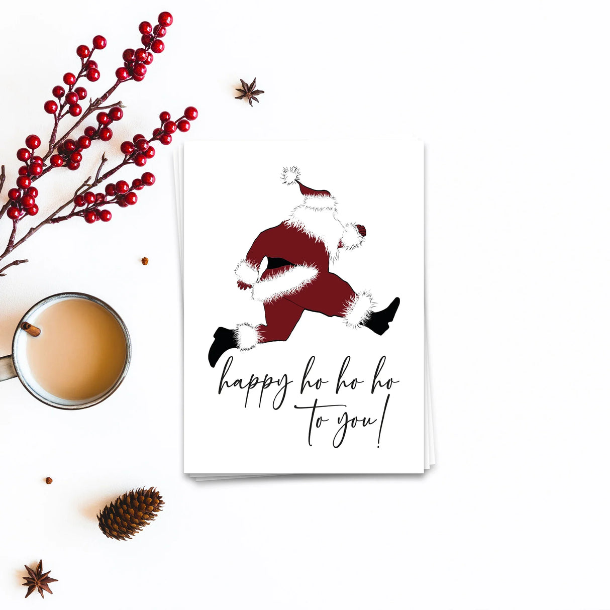 Happy hohoho to you - Weihnachtskarte