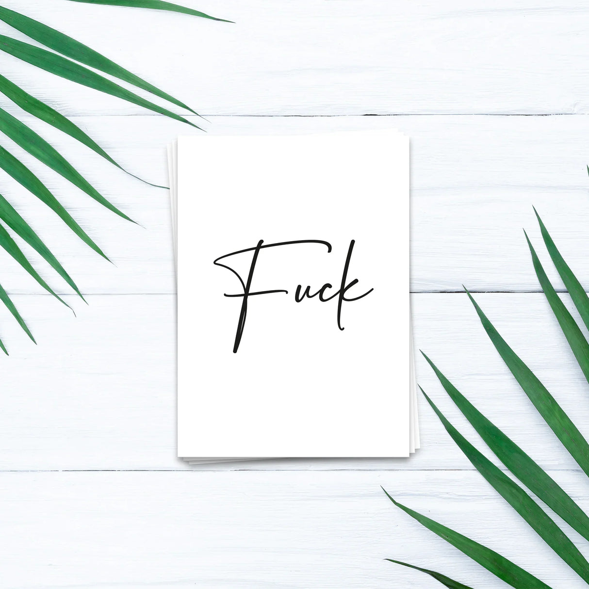 Fuck - Postkarte