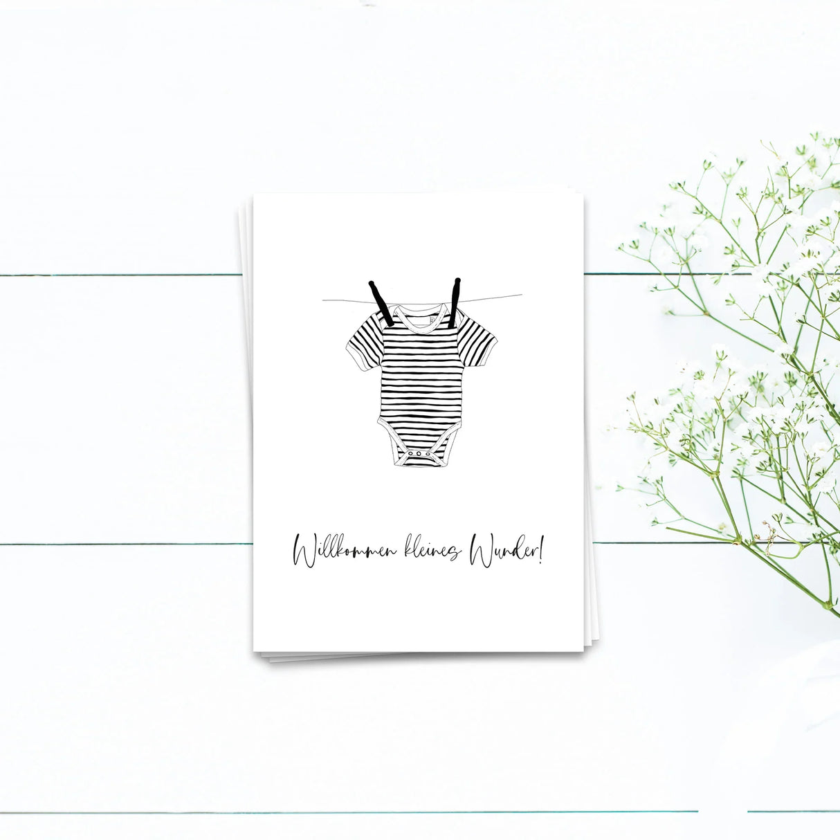 Willkommen kleines Wunder - Postkarte