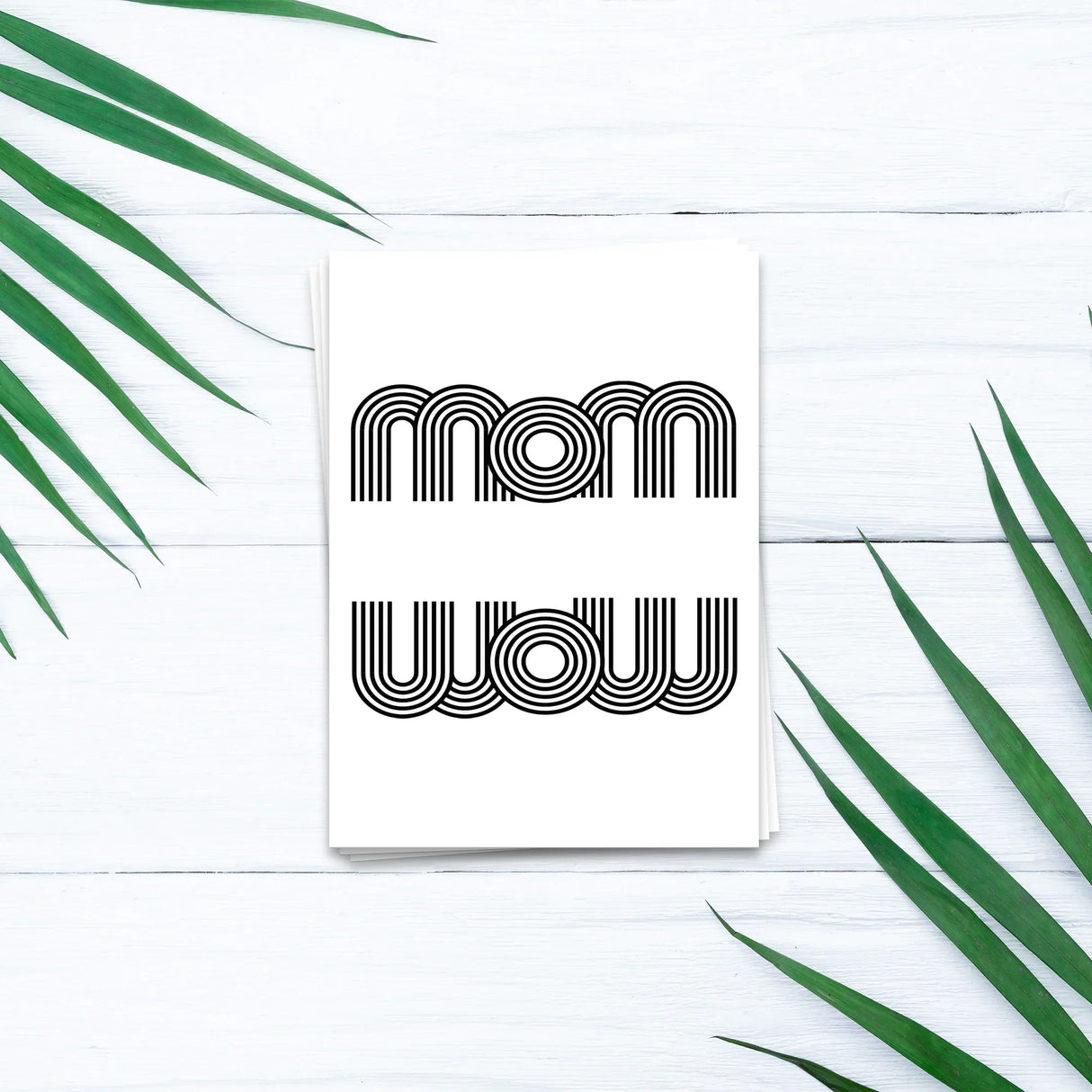 Mom wow - Postkarte