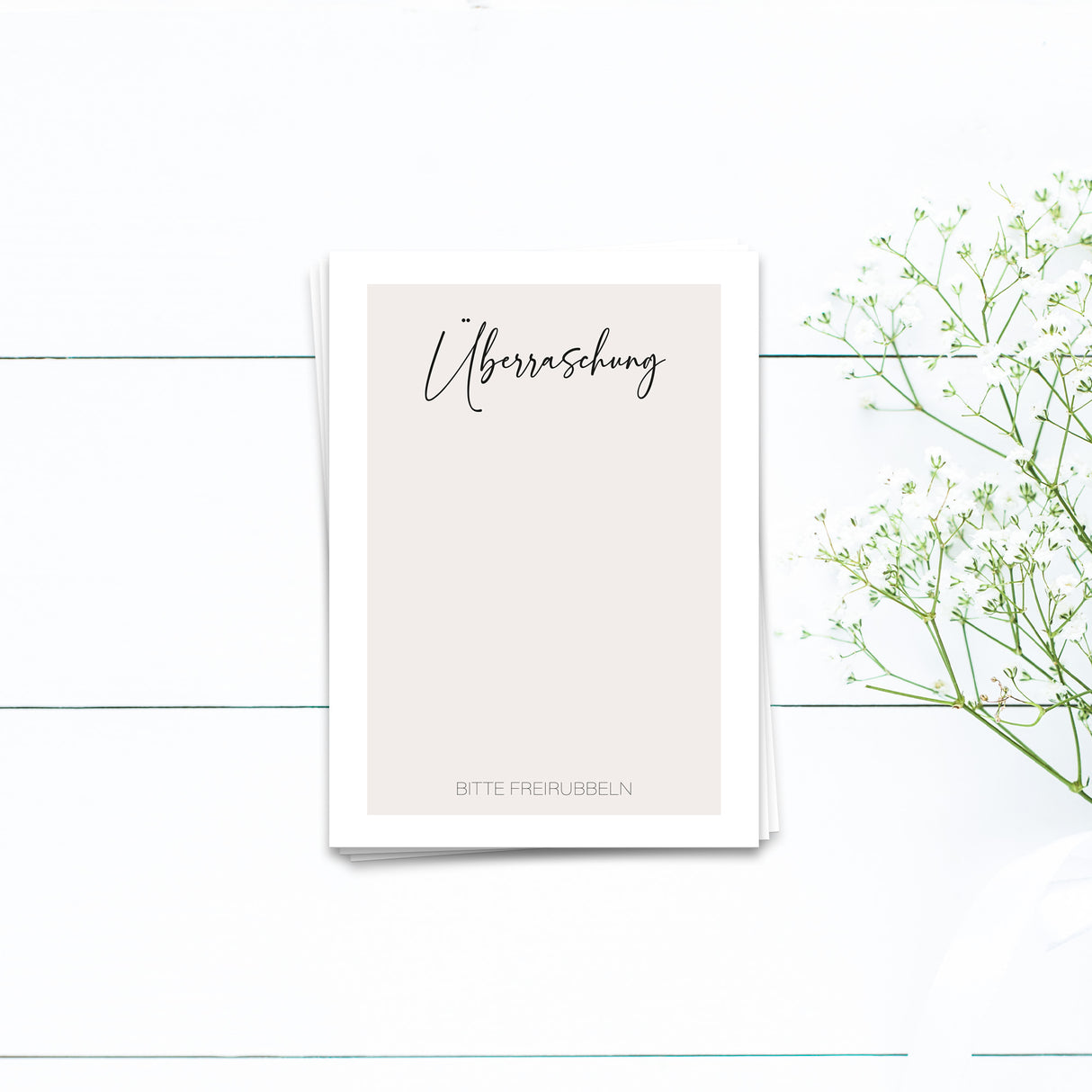 Rubbelkarte Überraschung - Postkarte