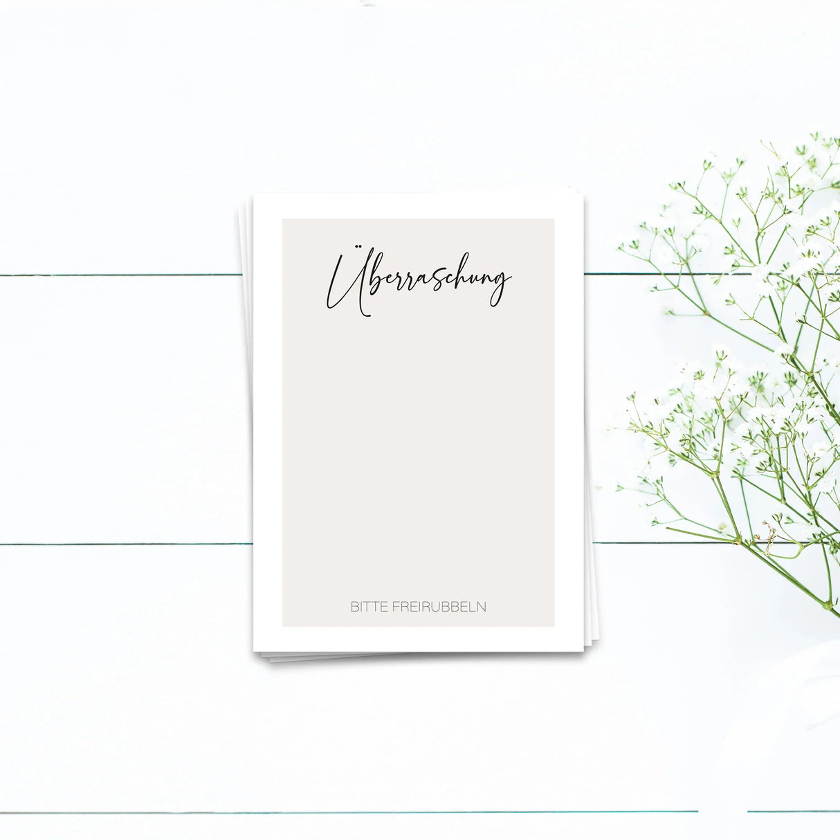 Rubbelkarte Überraschung - Postkarte