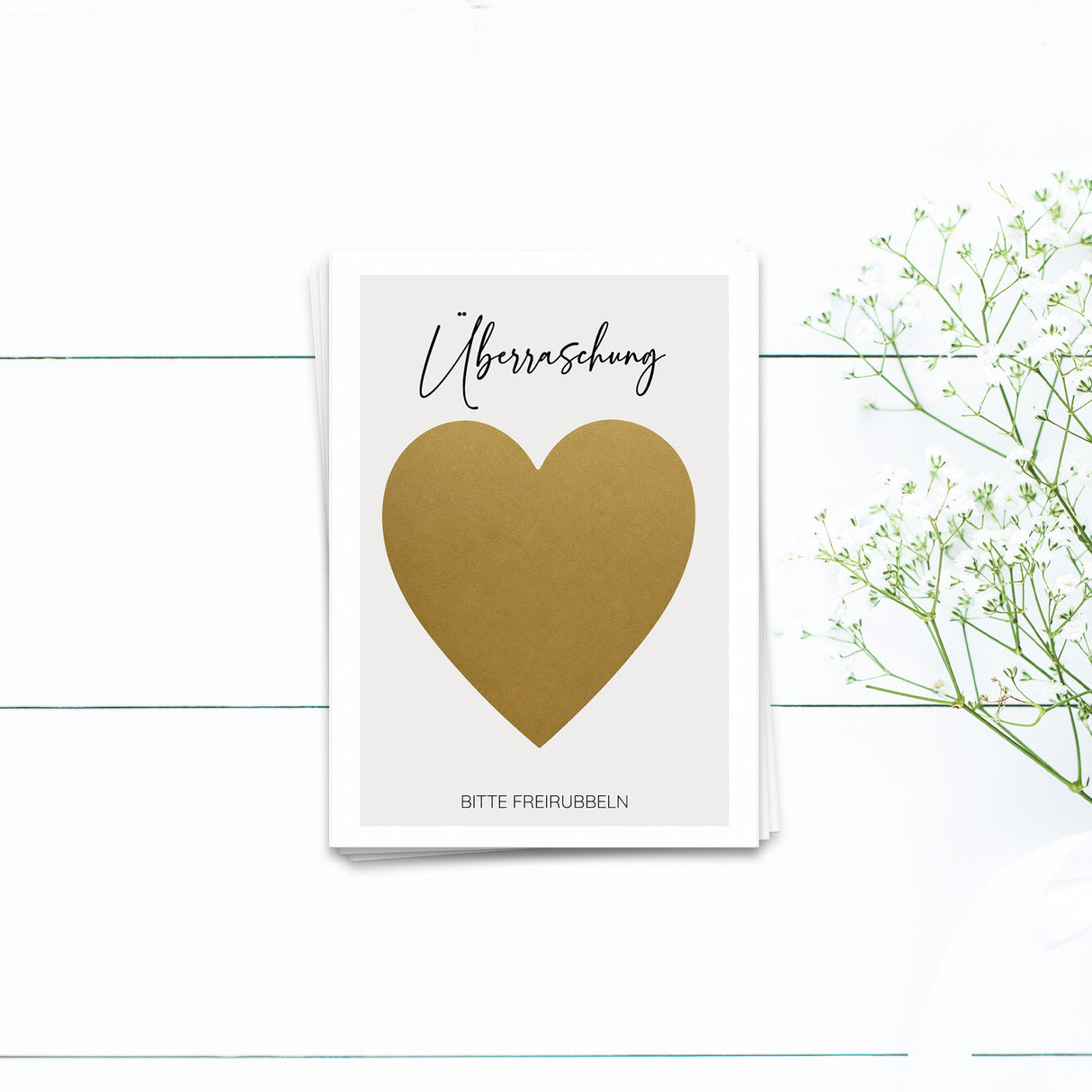 Rubbelkarte Überraschung - Postkarte